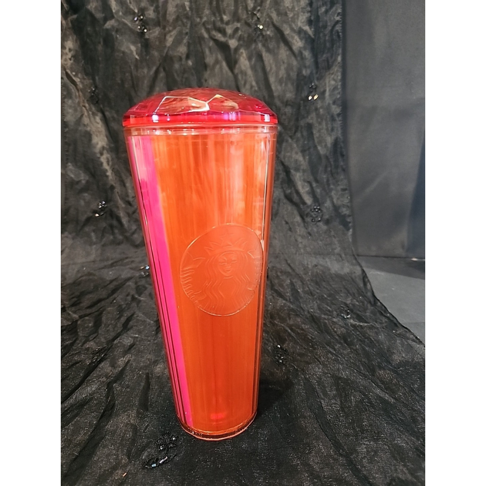 Starbucks Summer 2024 Venti Tumbler Orange Pink Kaleidoscope